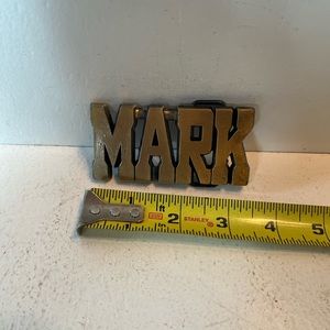 1980’s vintage brass belt buckle
